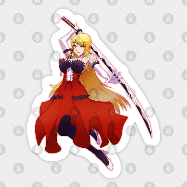 Shinobu Oshino sticker Sticker by CaioAD